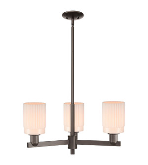 Arcadia Three Light Pendant in Oil Rubbed Bronze (405|7163CROBG341)