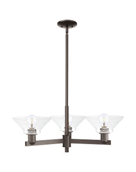 Arcadia Three Light Pendant in Oil Rubbed Bronze (405|7163CROBG132)