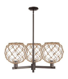 Arcadia Three Light Pendant in Oil Rubbed Bronze (405|7163CROBG12210RB)