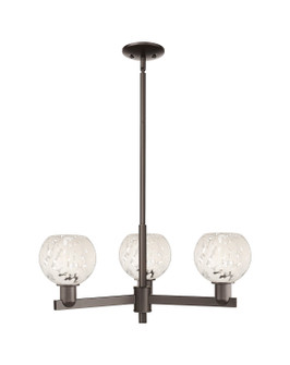 Arcadia Three Light Pendant in Oil Rubbed Bronze (405|7163CROBG12166WM)