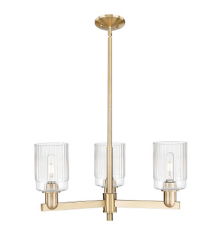 Arcadia Three Light Pendant in Champagne Bronze (405|7163CRCBG342)