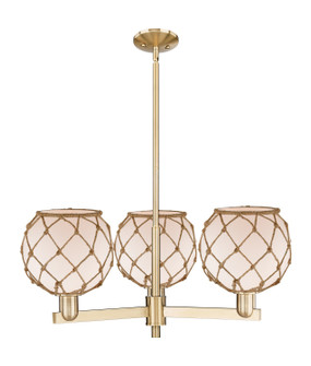 Arcadia Three Light Pendant in Champagne Bronze (405|7163CRCBG1218RB)