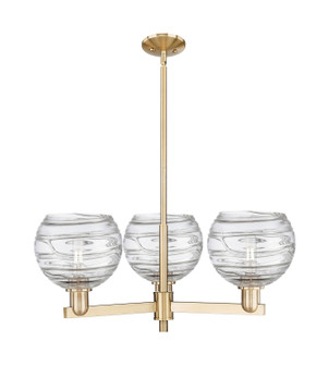 Arcadia Three Light Pendant in Champagne Bronze (405|7163CRCBG12138CL)
