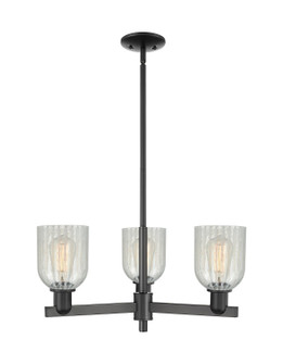Arcadia Three Light Pendant in Matte Black (405|7163CRBKG2511)