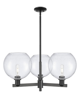 Arcadia Three Light Pendant in Matte Black (405|7163CRBKG12410)