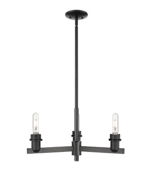 Arcadia Three Light Pendant in Matte Black (405|7163CRBK)