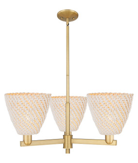 Arcadia Three Light Pendant in Brushed Brass (405|7163CRBBNBD9NAT)