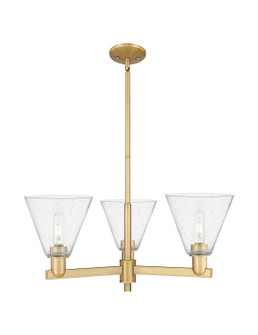 Arcadia Three Light Pendant in Brushed Brass (405|7163CRBBGBC84)