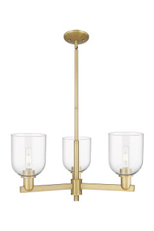 Arcadia Three Light Pendant in Brushed Brass (405|7163CRBBG5586CL)