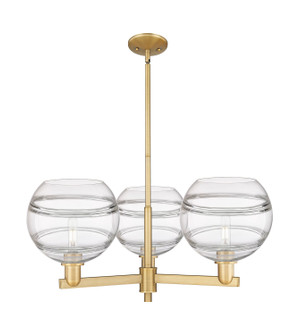 Arcadia Three Light Pendant in Brushed Brass (405|7163CRBBG55610CL)