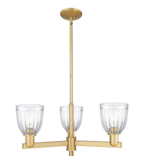 Arcadia Three Light Pendant in Brushed Brass (405|7163CRBBG442)