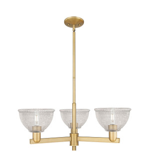 Arcadia Three Light Pendant in Brushed Brass (405|7163CRBBG422)