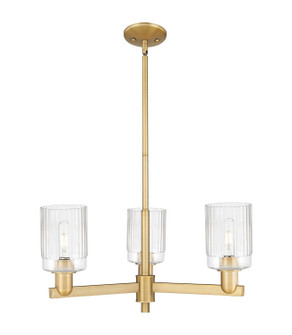 Arcadia Three Light Pendant in Brushed Brass (405|7163CRBBG342)