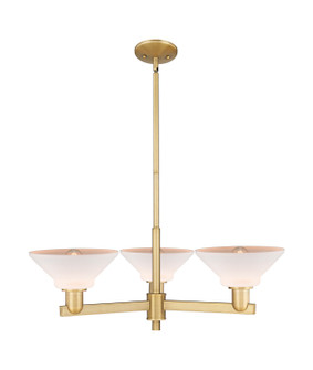 Arcadia Three Light Pendant in Brushed Brass (405|7163CRBBG131)