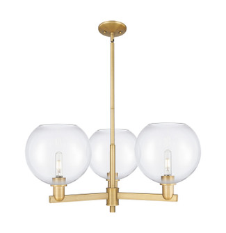 Arcadia Three Light Pendant in Brushed Brass (405|7163CRBBG12210)