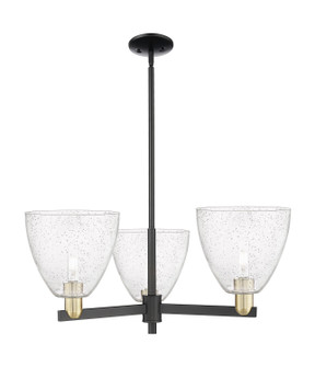 Arcadia Three Light Pendant in Black Antique Brass (405|7163CRBABGBD94)