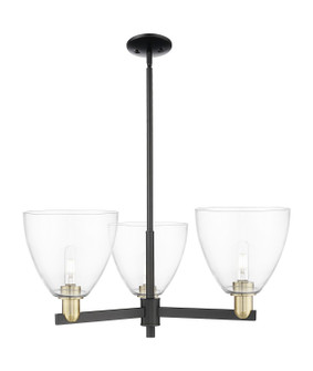 Arcadia Three Light Pendant in Black Antique Brass (405|7163CRBABGBD92)