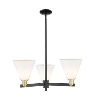 Arcadia Three Light Pendant in Black Antique Brass (405|7163CRBABGBC81)