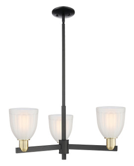 Arcadia Three Light Pendant in Black Antique Brass (405|7163CRBABG441)