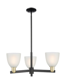 Arcadia Three Light Pendant in Black Antique Brass (405|7163CRBABG381)