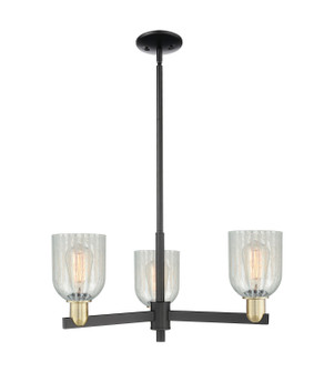 Arcadia Three Light Pendant in Black Antique Brass (405|7163CRBABG2511)