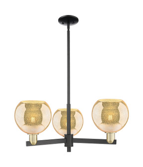Arcadia Three Light Pendant in Black Antique Brass (405|7163CRBABG1288)