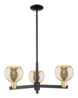 Arcadia Three Light Pendant in Black Antique Brass (405|7163CRBABG1286)