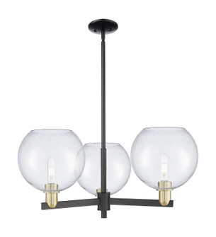Arcadia Three Light Pendant in Black Antique Brass (405|7163CRBABG12410)