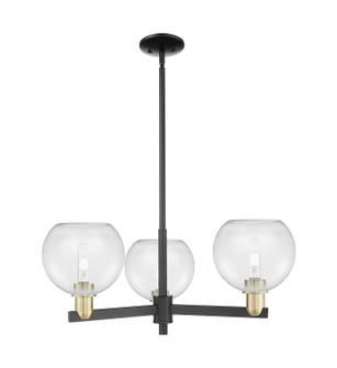Arcadia Three Light Pendant in Black Antique Brass (405|7163CRBABG1228)