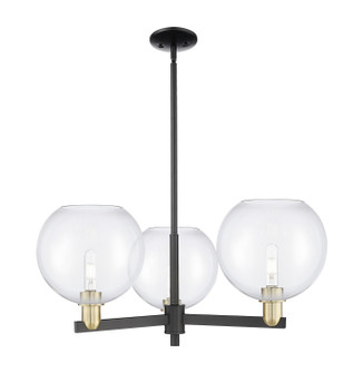 Arcadia Three Light Pendant in Black Antique Brass (405|7163CRBABG12210)
