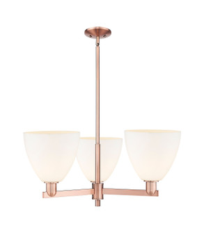 Arcadia Three Light Pendant in Antique Copper (405|7163CRACGBD91)