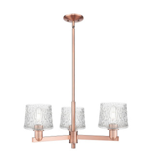 Arcadia Three Light Pendant in Antique Copper (405|7163CRACG402)