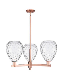 Arcadia Three Light Pendant in Antique Copper (405|7163CRACG372)