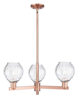 Arcadia Three Light Pendant in Antique Copper (405|7163CRACG362)