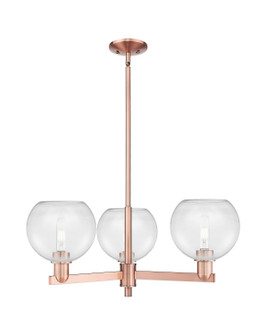 Arcadia Three Light Pendant in Antique Copper (405|7163CRACG1228)