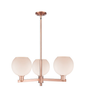 Arcadia Three Light Pendant in Antique Copper (405|7163CRACG1218)
