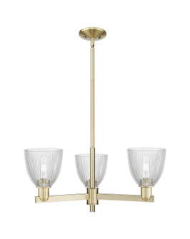 Arcadia Three Light Pendant in Antique Brass (405|7163CRABG382)