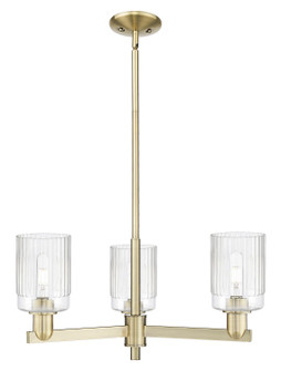 Arcadia Three Light Pendant in Antique Brass (405|7163CRABG342)