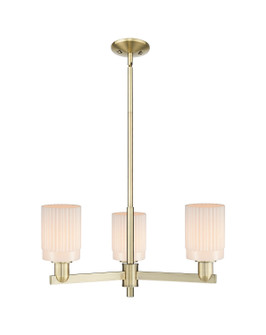 Arcadia Three Light Pendant in Antique Brass (405|7163CRABG341)
