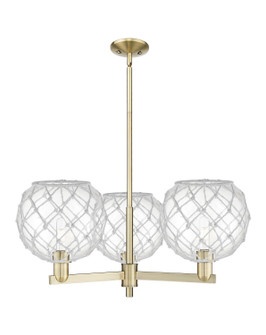 Arcadia Three Light Pendant in Antique Brass (405|7163CRABG12210RW)