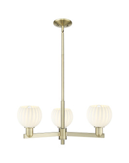 Arcadia Three Light Pendant in Antique Brass (405|7163CRABG12176WV)