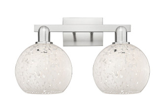 Arcadia Two Light Bath Vanity in Brushed Satin Nickel (405|7162WSNG12168WM)