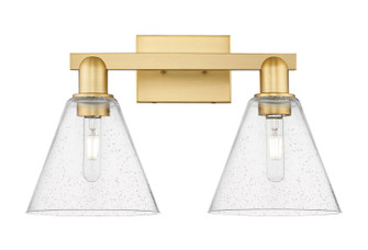 Arcadia Two Light Bath Vanity in Satin Gold (405|7162WSGGBC84)