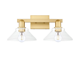 Arcadia Two Light Bath Vanity in Satin Gold (405|7162WSGG132)