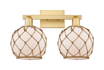 Arcadia Two Light Bath Vanity in Satin Gold (405|7162WSGG1218RB)