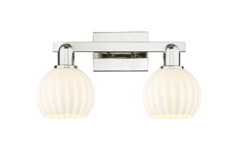 Arcadia Two Light Bath Vanity in Polished Nickel (405|7162WPNG12176WV)