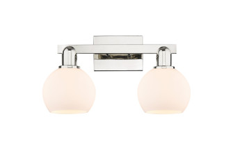 Arcadia Two Light Bath Vanity in Polished Nickel (405|7162WPNG1216)