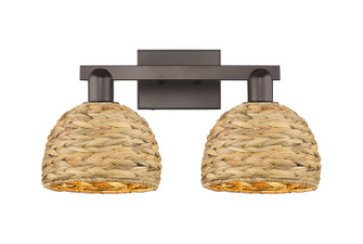 Arcadia Two Light Bath Vanity in Oil Rubbed Bronze (405|7162WOBRBD8NAT)