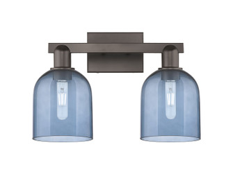 Arcadia Two Light Bath Vanity in Oil Rubbed Bronze (405|7162WOBG5586BL)