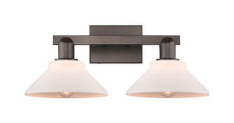 Arcadia Two Light Bath Vanity in Oil Rubbed Bronze (405|7162WOBG131)